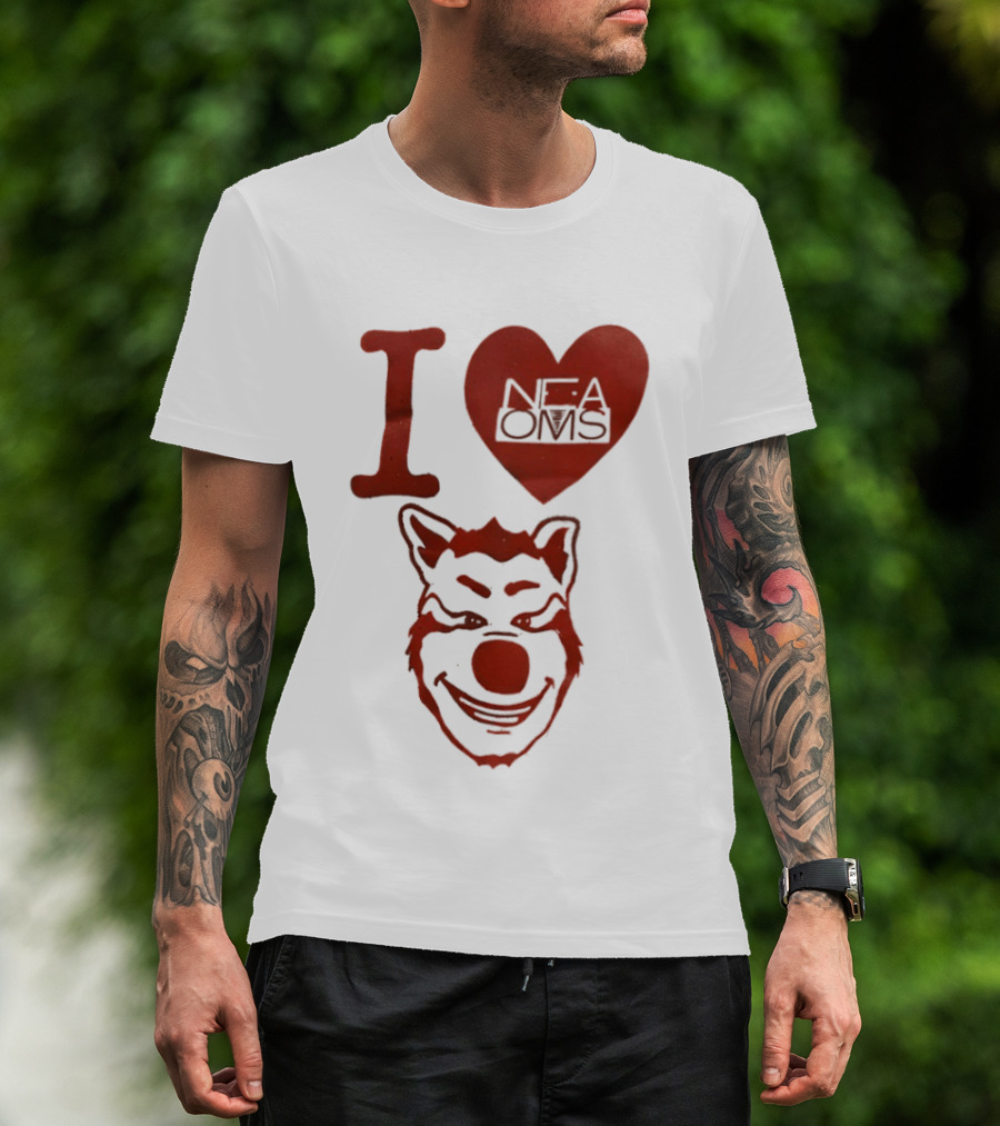 I Love NFAOMS Arkansas State Red Wolves Basketball T-Shirt