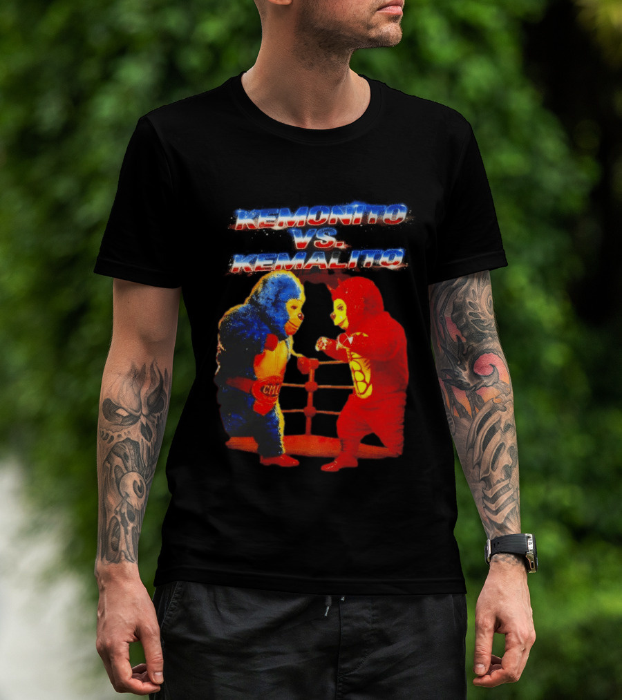 Kemonito Vs Kemalito Colorful Wrestling Showdown T-Shirt
