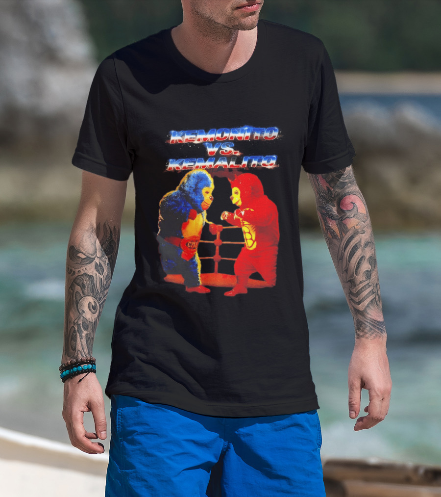 Kemonito Vs Kemalito Colorful Wrestling Showdown T-Shirt