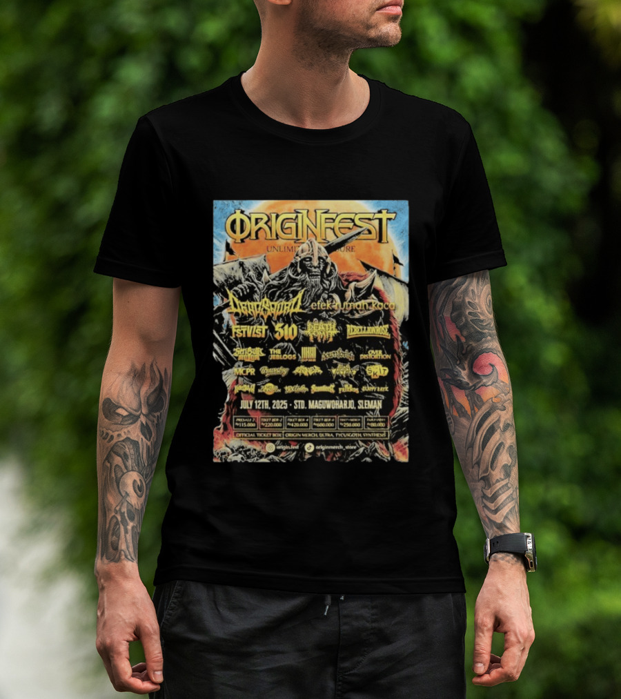 Origin Fest Unlimited Pressure 2025 Dragon Spirit July 12 Sleman Maguwoharjo Stadium T-Shirt