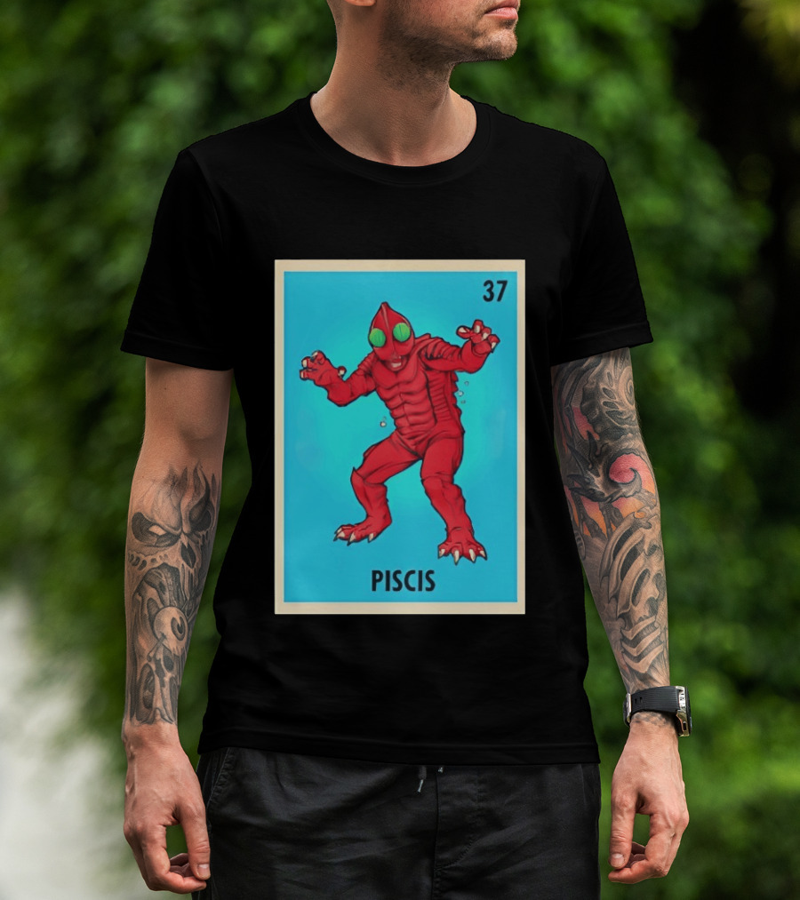 Piscis Card 37 Loteria Monster T-Shirt