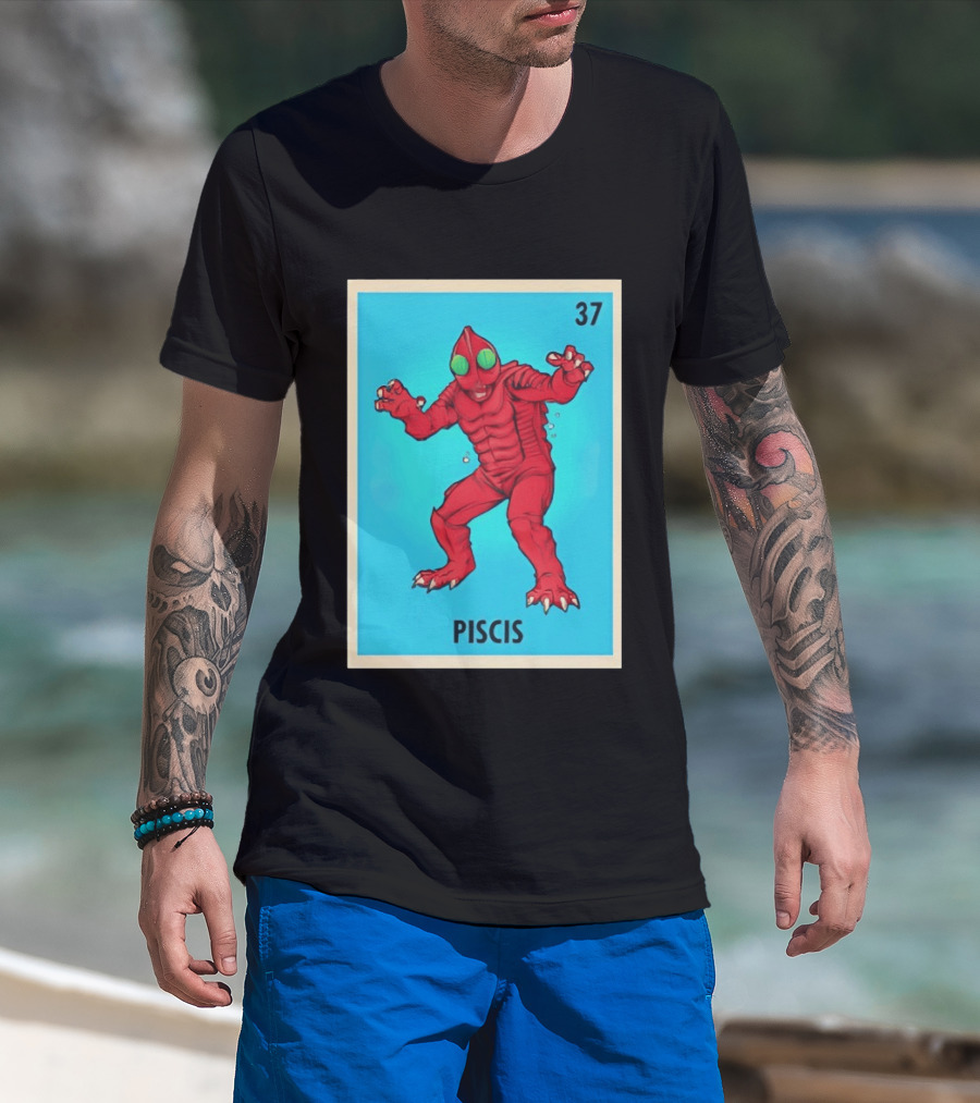 Piscis Card 37 Loteria Monster T-Shirt