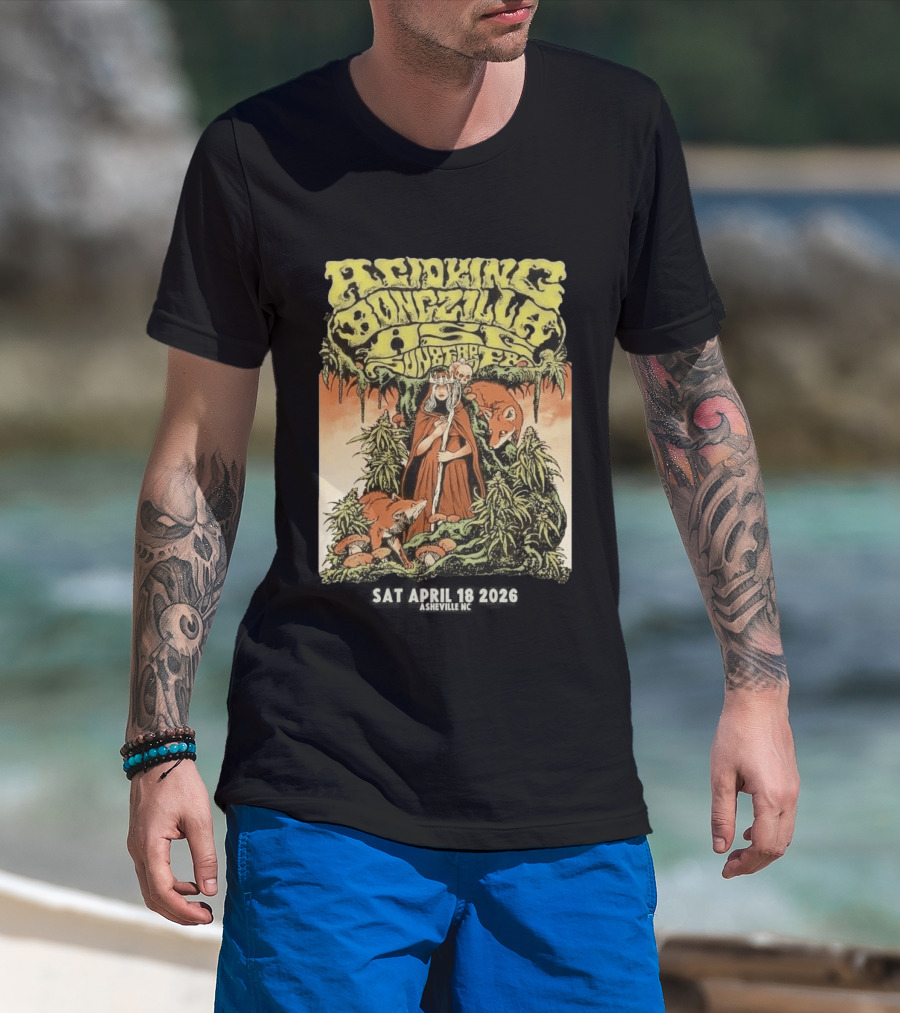 Acid King Bongzilla Weedeater Asheville April 18 2026 T-Shirt