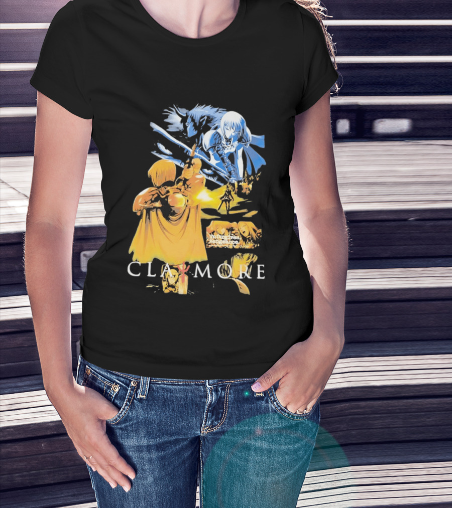 Claymore Clare Unforgiven Vengeance Sword Battle Scene T-Shirt