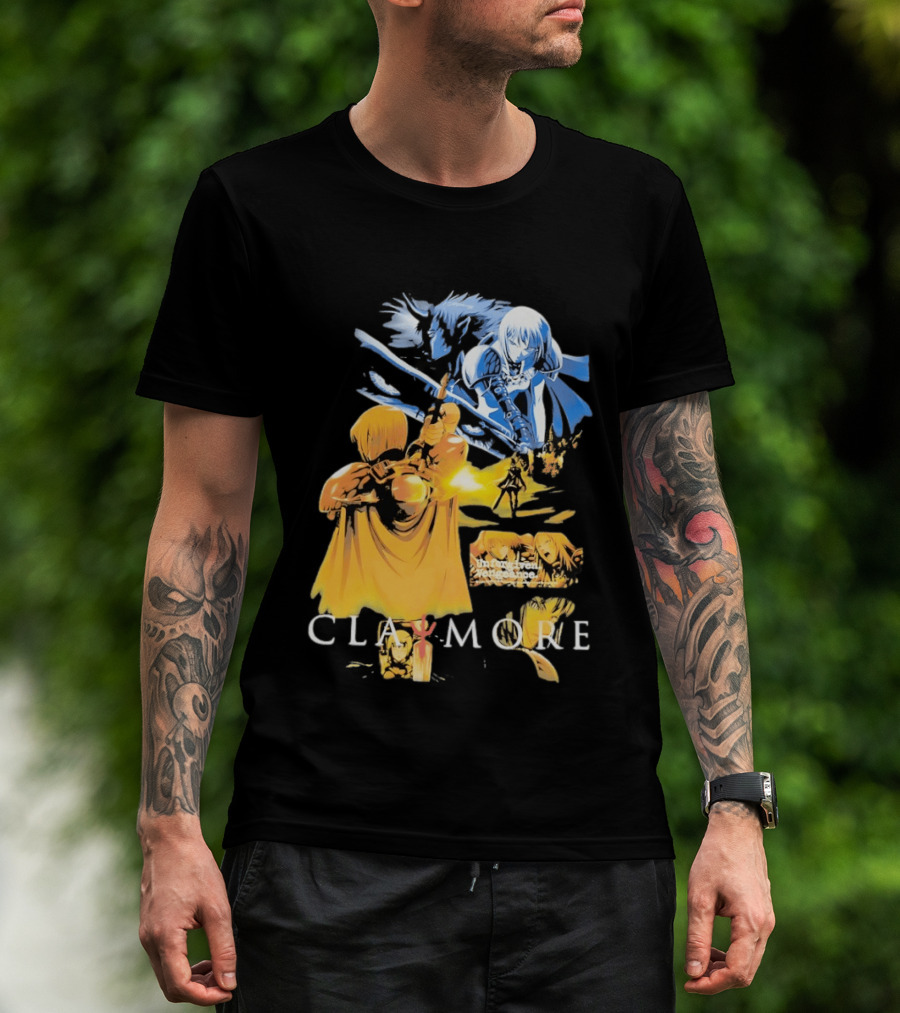 Claymore Clare Unforgiven Vengeance Sword Battle Scene T-Shirt