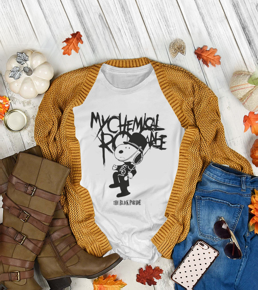 My Chemical Romance Snoopy The Black Parade Fan T-Shirt