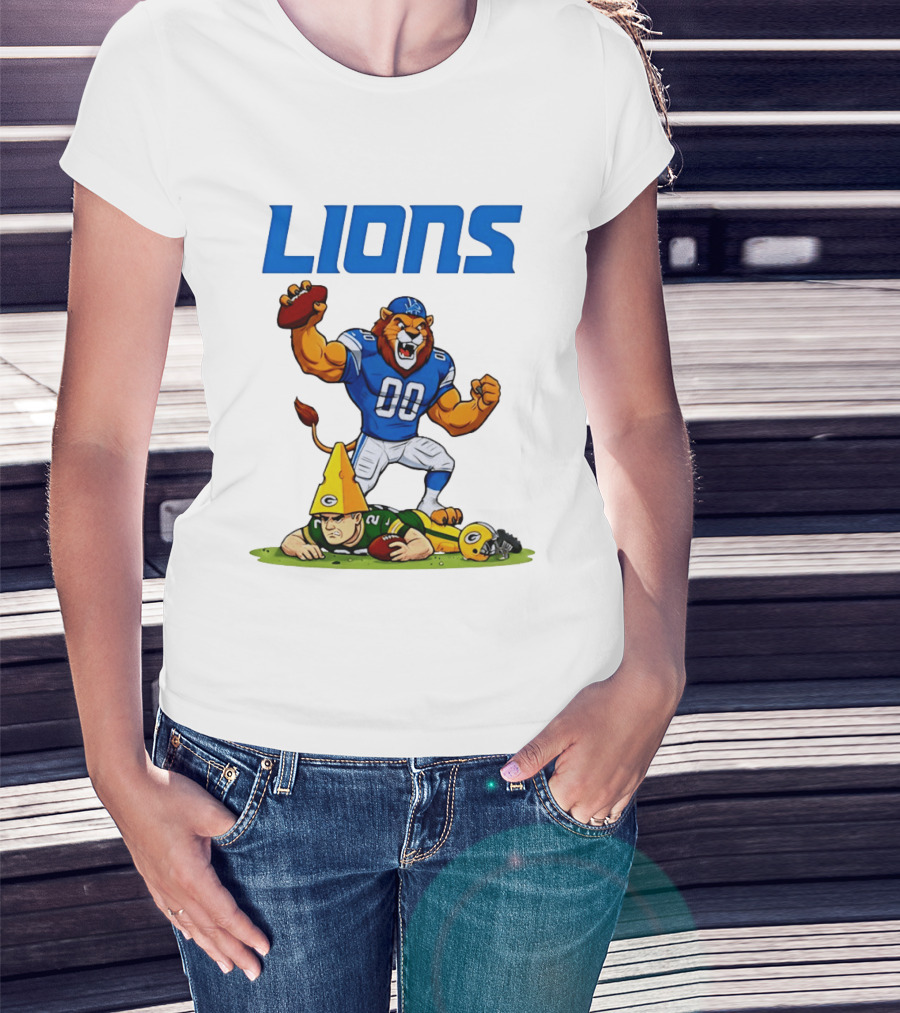 Detroit Lions Rivalry Celebration Against Green Bay Packers T-Shirt