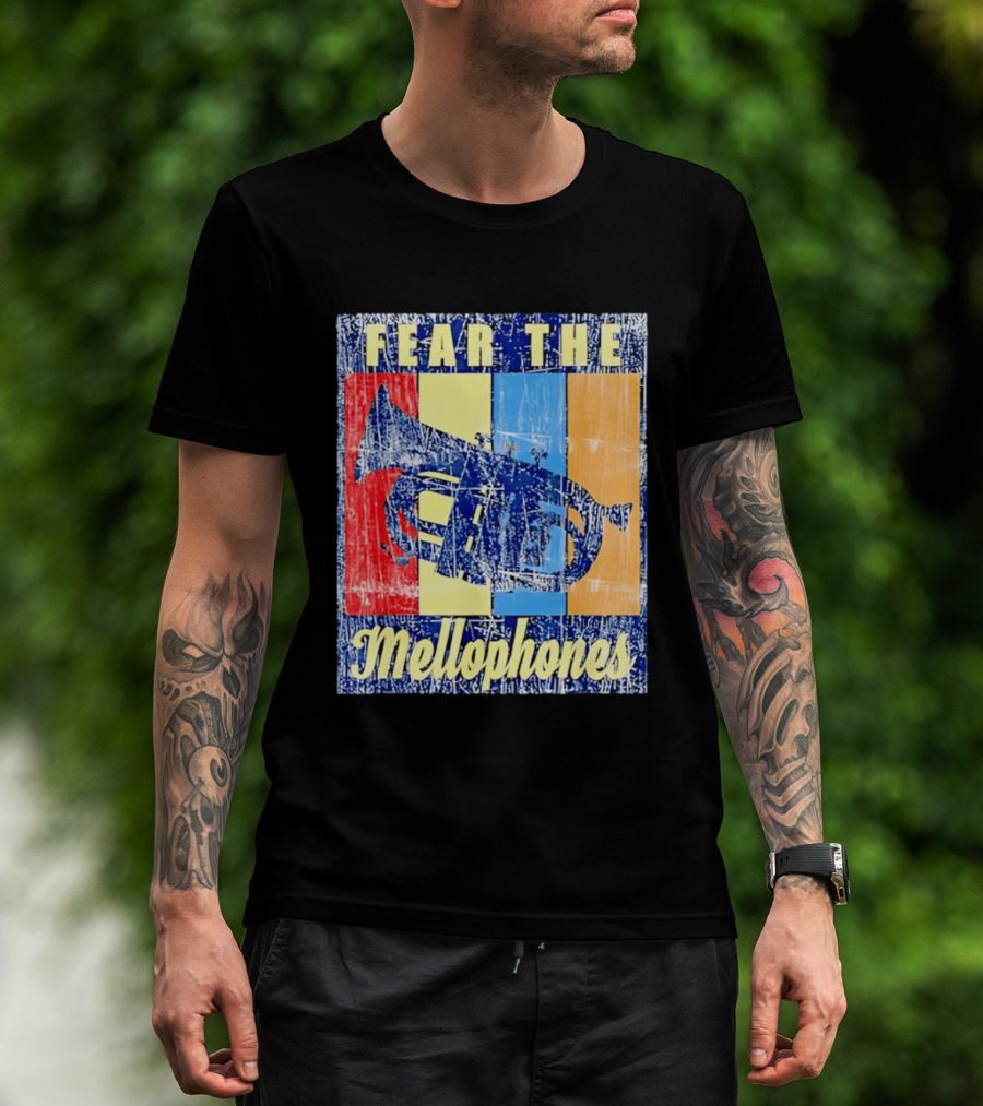 Fear The Mellophones Retro Trumpet Pop T-Shirt