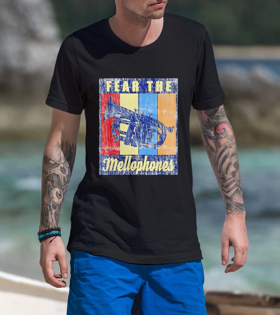 Fear The Mellophones Retro Trumpet Pop T-Shirt