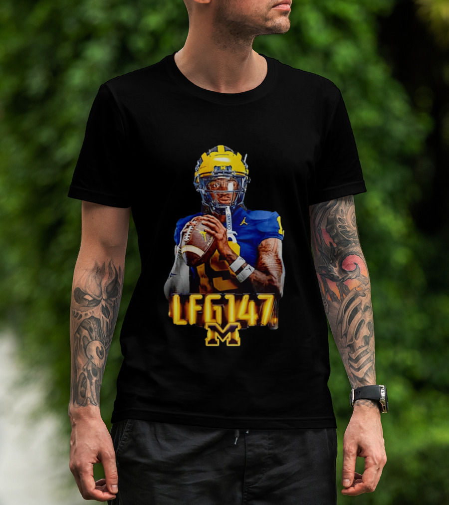 Bryce Underwood Michigan Wolverines LFG147 Football M T-Shirt