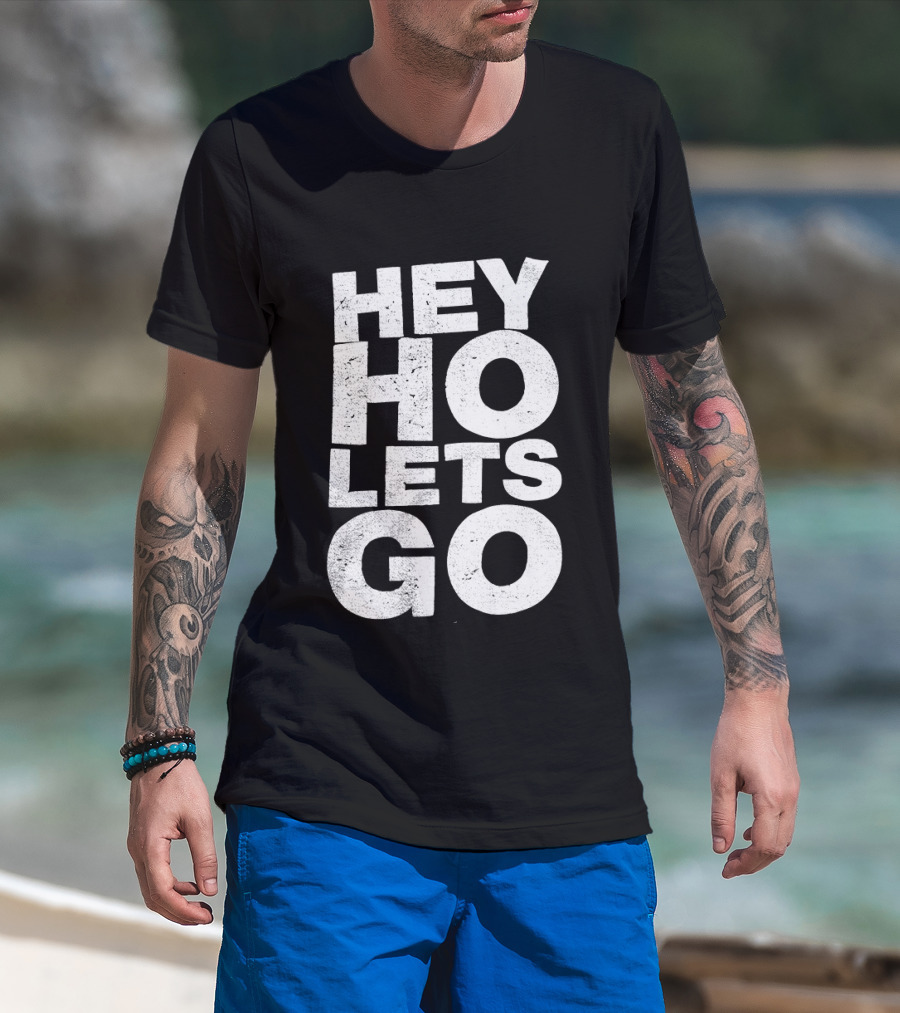 Hey Ho Let's Go Phrase T-Shirt