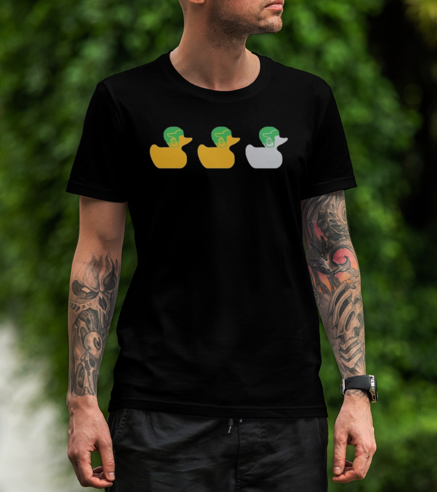 Minnesota Wild Duck Duck Green Helmet Ducks T-Shirt