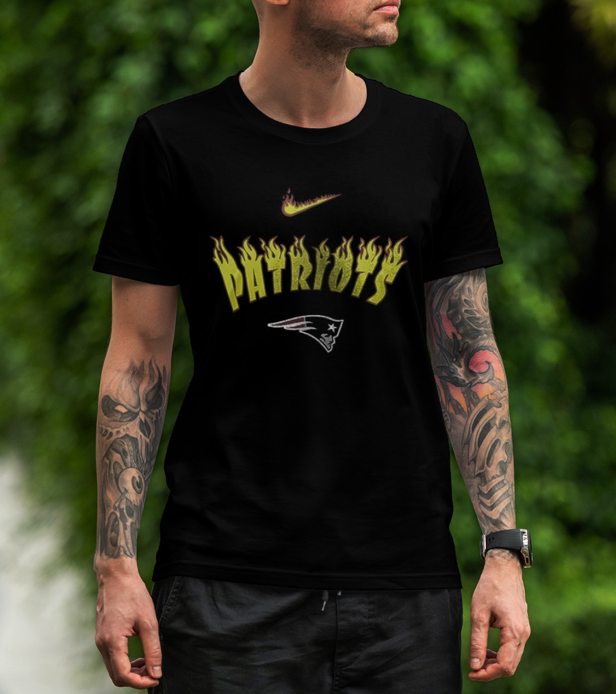 Nike Patriots Firewave Helmet Go Pats T-Shirt