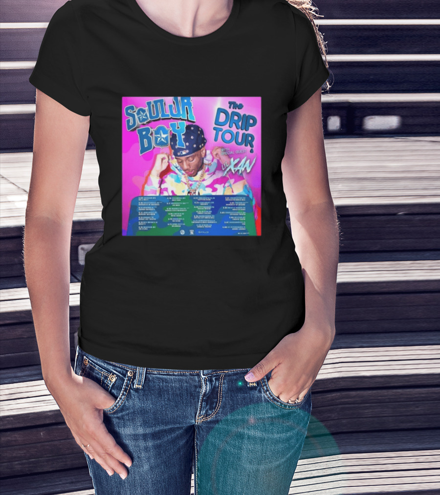 Soulja Boy Lil Xan The Drip Tour 2026 US Concert Dates With Special Guest T-Shirt