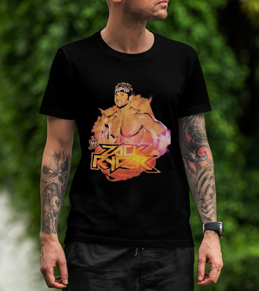 Zack Ryder WWE Woo Woo Woo Headband Wrestler T-Shirt