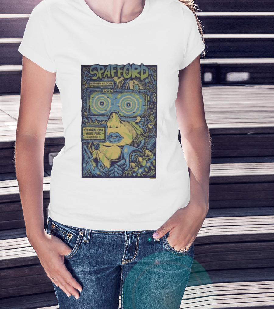 Spafford February 18 2026 Colonial Oak Music Park St Augustine FL Psychedelic T-Shirt