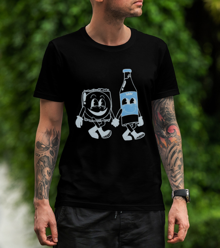 Matt Mitchell RC And MP Smiling Soda Bottle And Cartoon T-Shirt