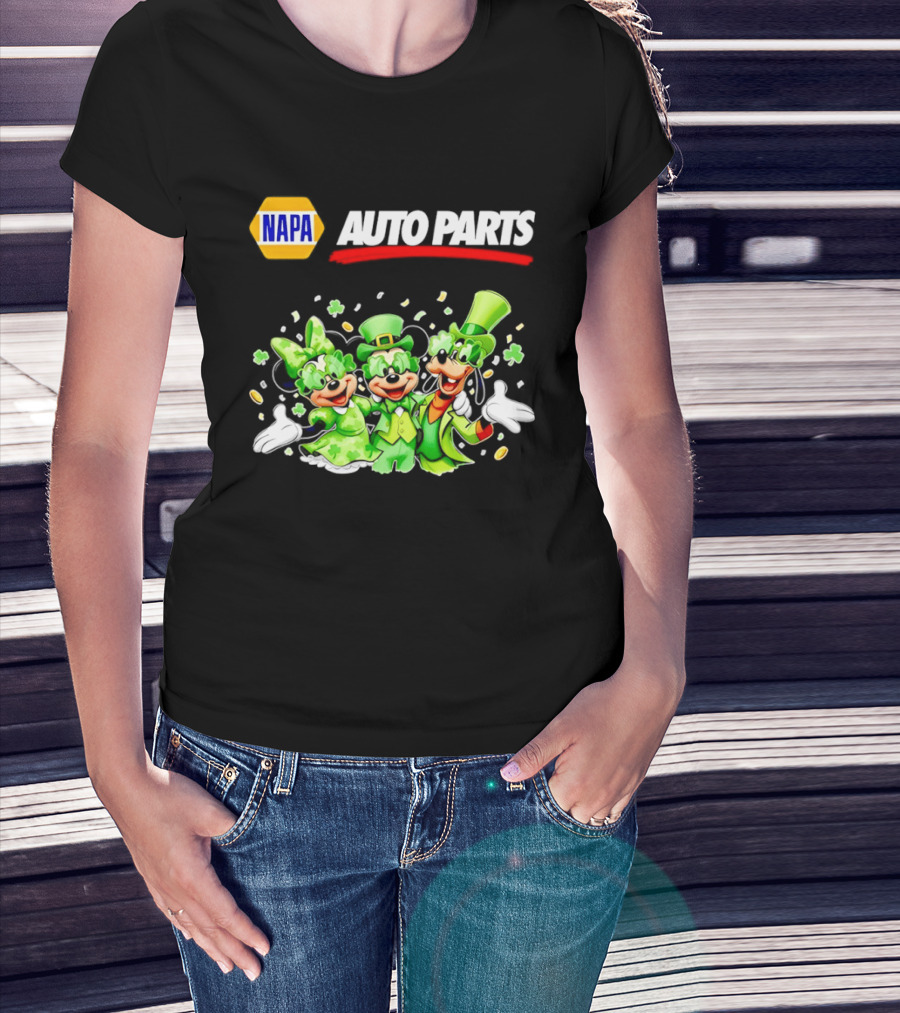 NAPA Auto Parts Mickey Mouse St Patrick's Day T-Shirt