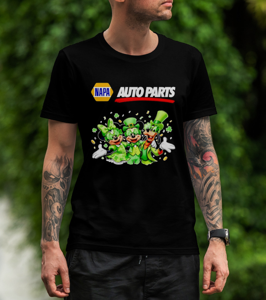 NAPA Auto Parts Mickey Mouse St Patrick's Day T-Shirt