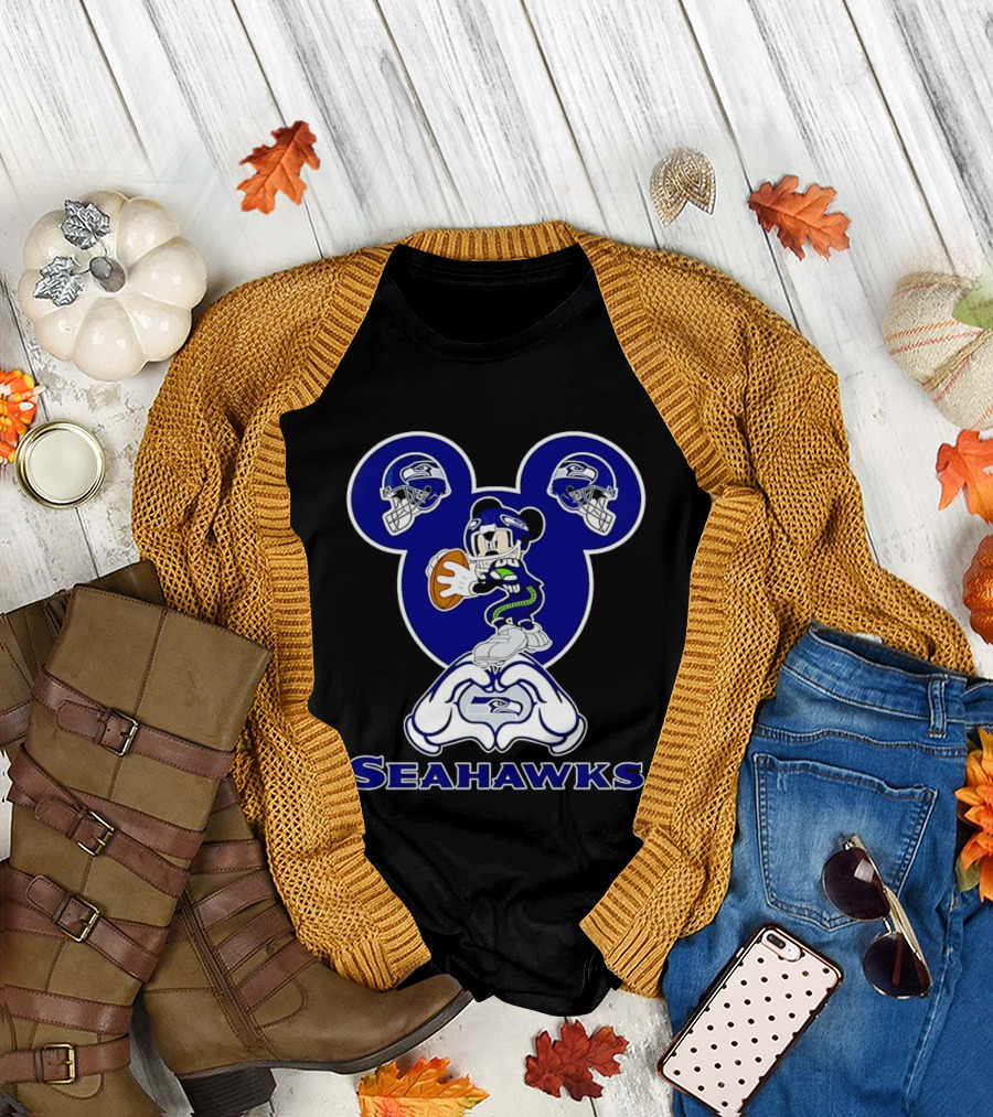 Mickey Mouse Seattle Seahawks Football Fanatic Collection T-Shirt