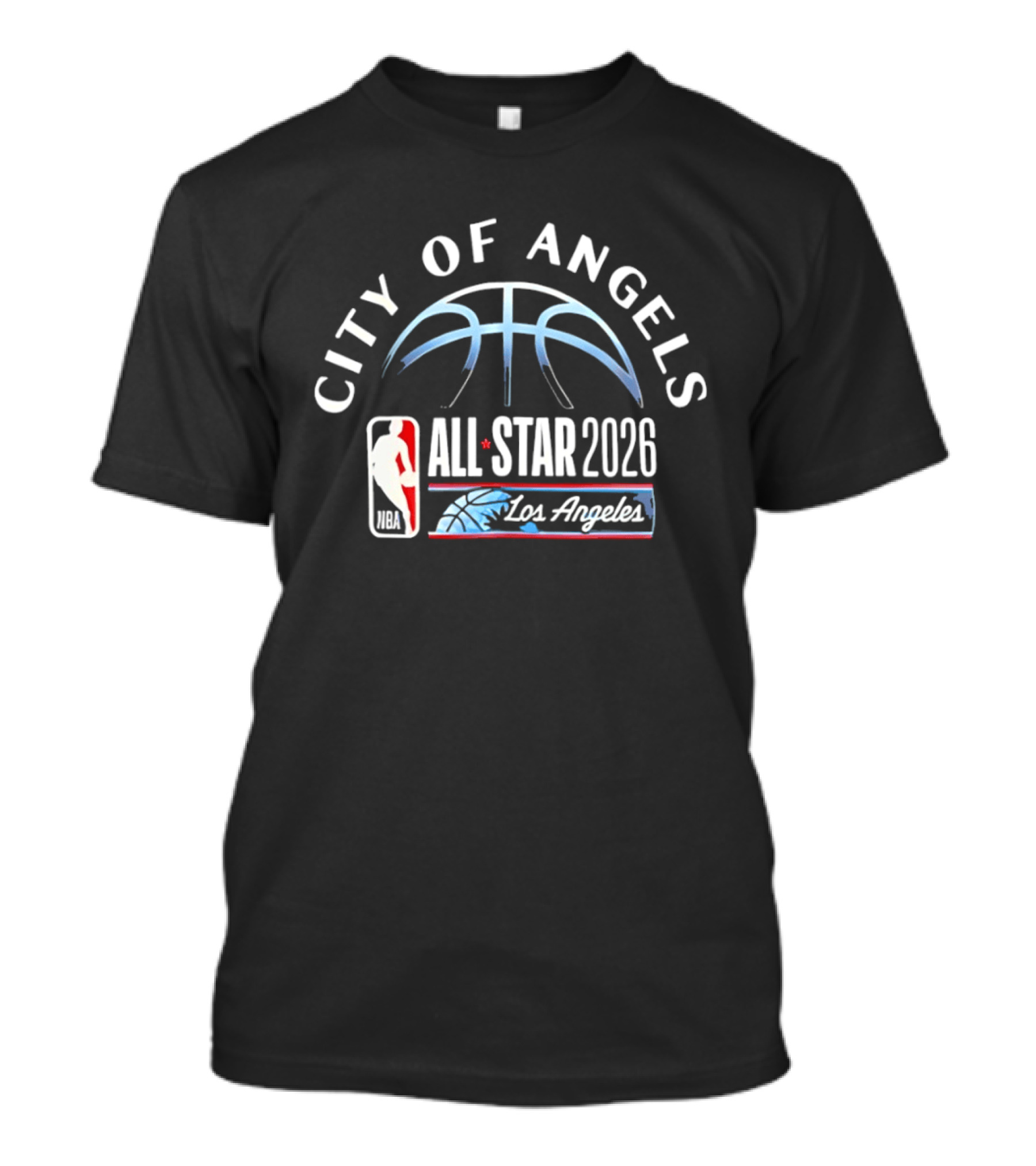 City Of Angels NBA All Star 2026 Los Angeles Basketball Event T-Shirt
