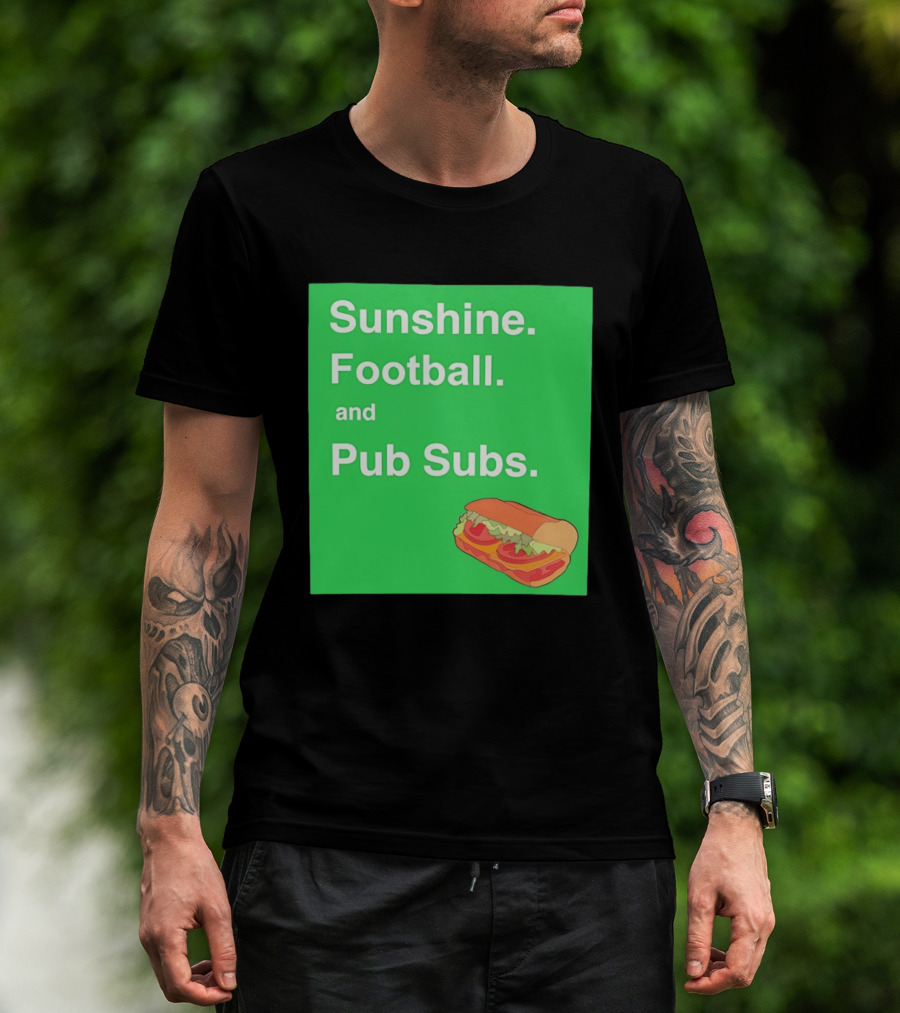 Sunshine Football And Pub Subs Nostalgic Vibes T-Shirt