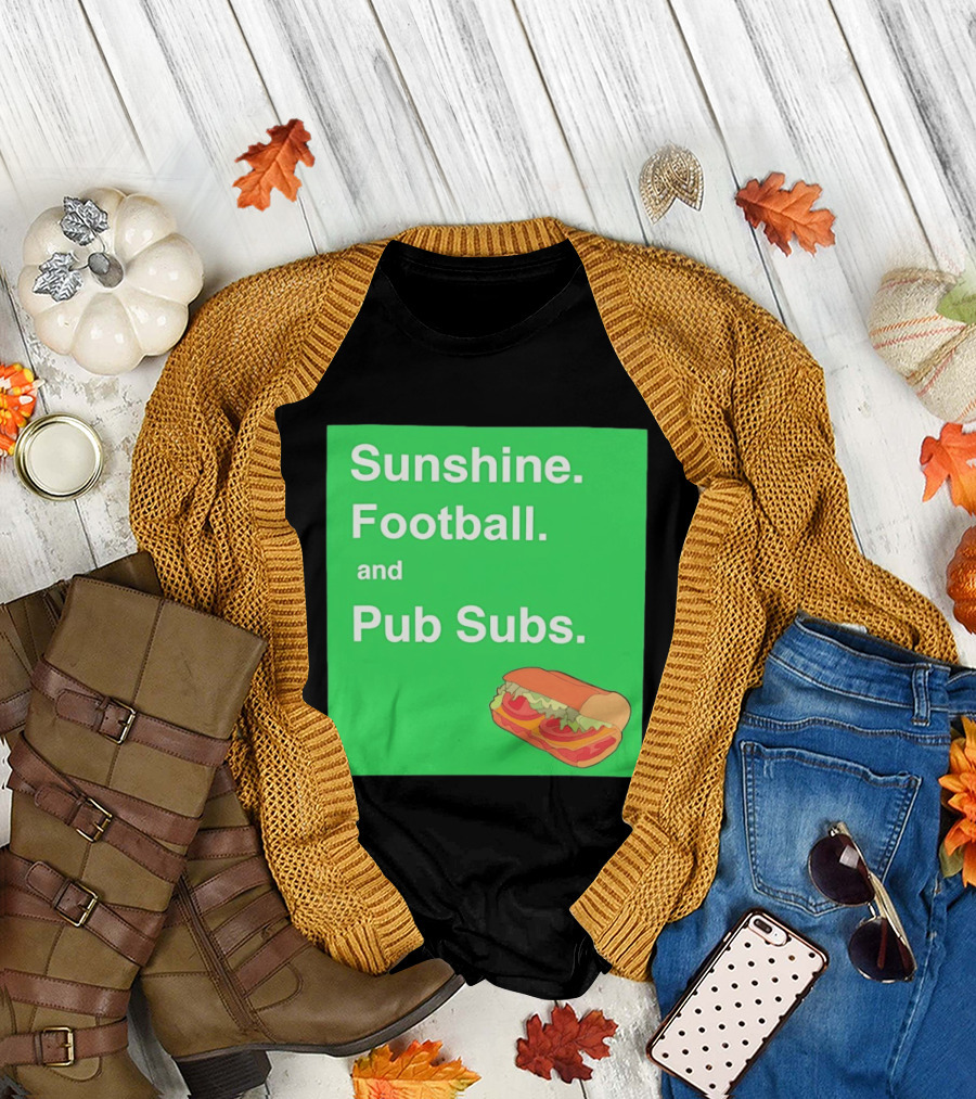 Sunshine Football and Pub Subs Nostalgic Vibes T-Shirt