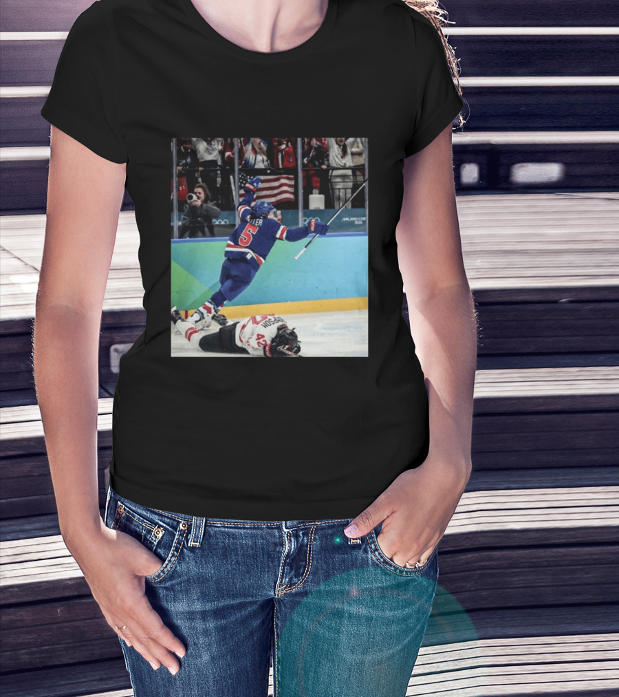 Team USA Women's Hockey Gold Win Milan 2026 Celebration T-Shirt