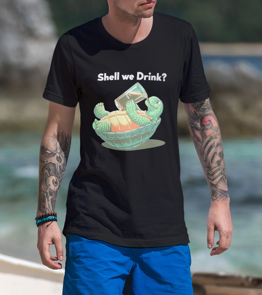 Shell We Drink Irish Party Turtle T-Shirt
