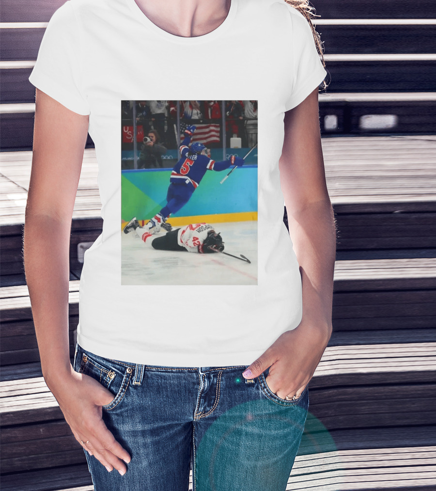 Megan Keller USA Olympic Hockey OT Goal Celebration T-Shirt