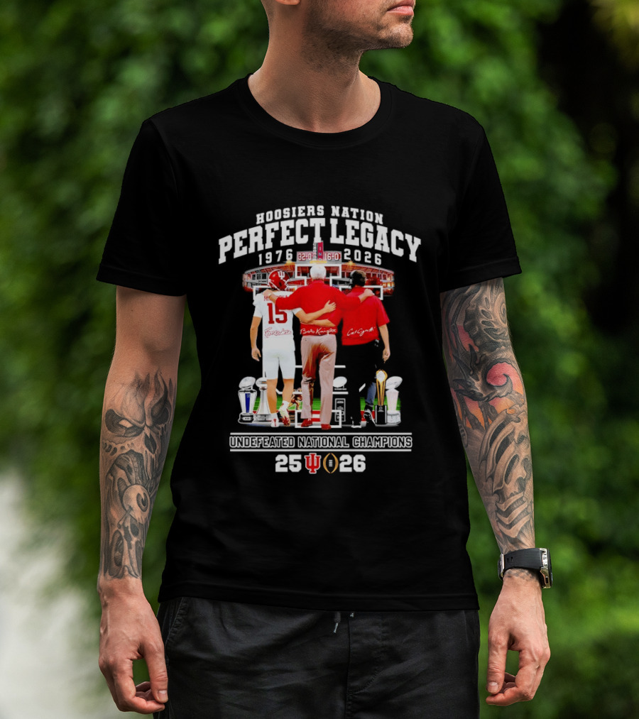 Indiana Hoosiers Coach And Player Nation Perfect Legacy T-Shirt