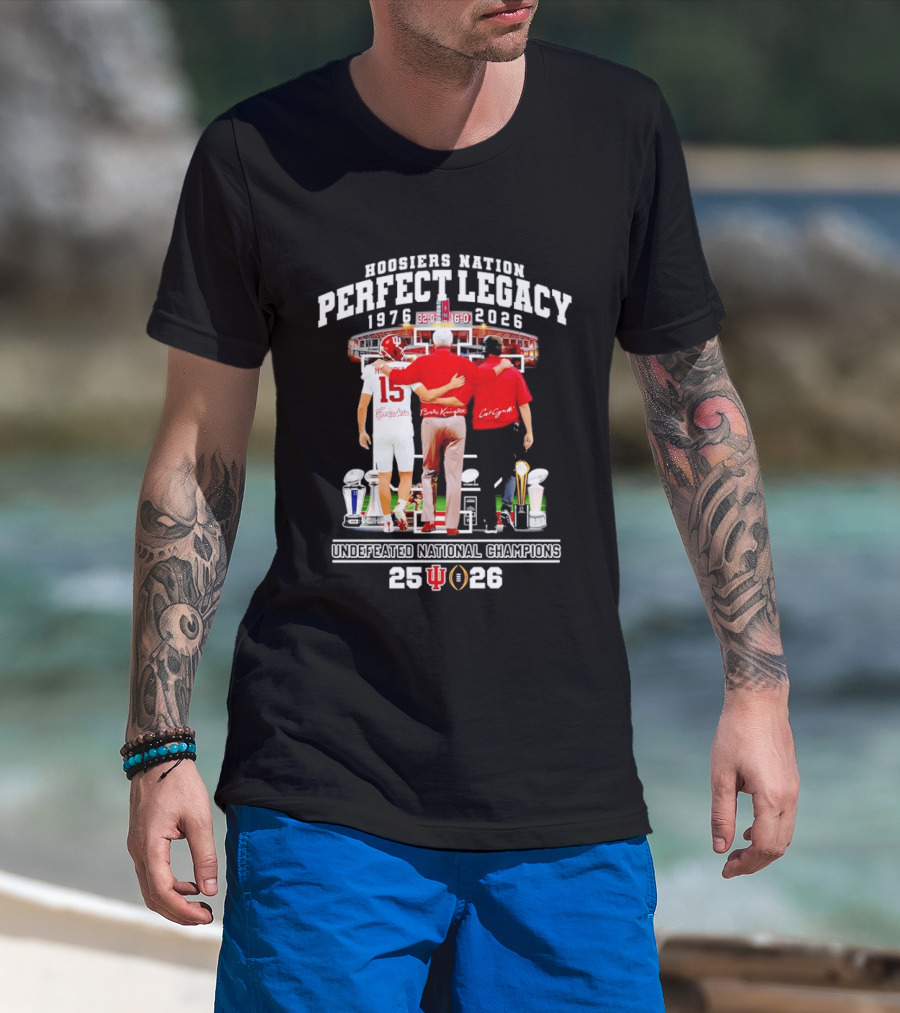 Indiana Hoosiers Coach And Player Nation Perfect Legacy T-Shirt
