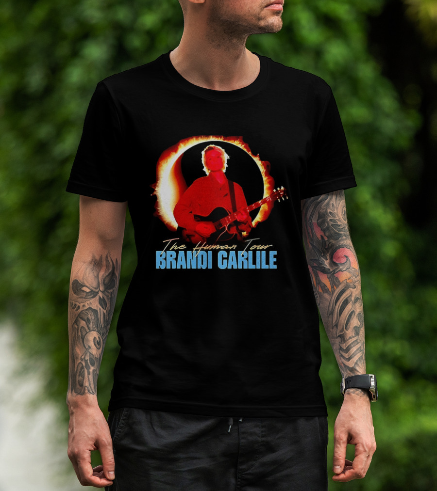 Brandi Carlile The Human Tour Eclipse Guitar T-Shirt