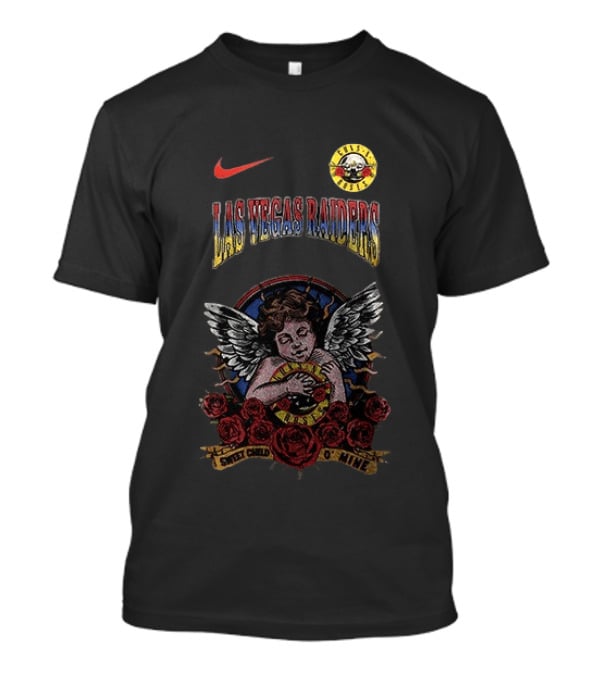 Las Vegas Raiders Guns N Roses Sweet Child O' Mine Collaboration Nike T-Shirt