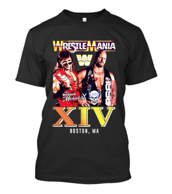 WrestleMania Shawn Michaels Vs Stone Cold March 29 1998 XIV T-Shirt