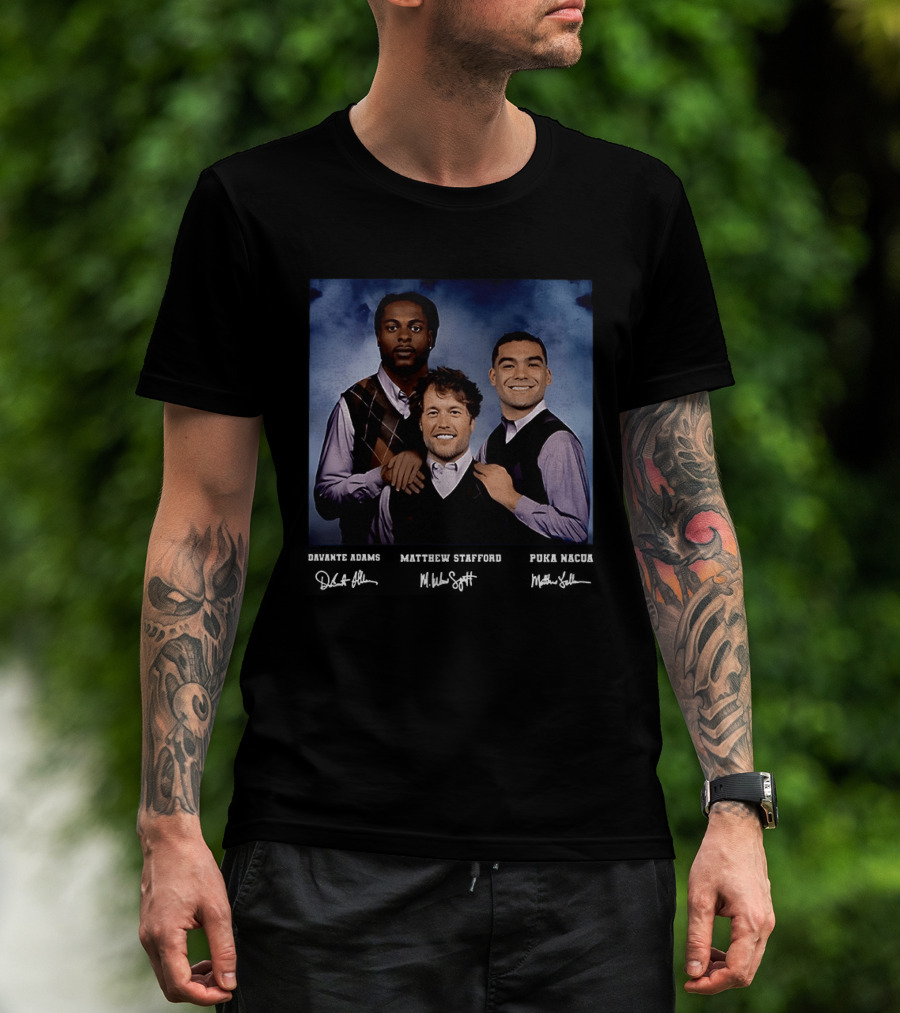 Davante Adams Puka Nacua Matthew Stafford Rams Football Step Brothers T-Shirt