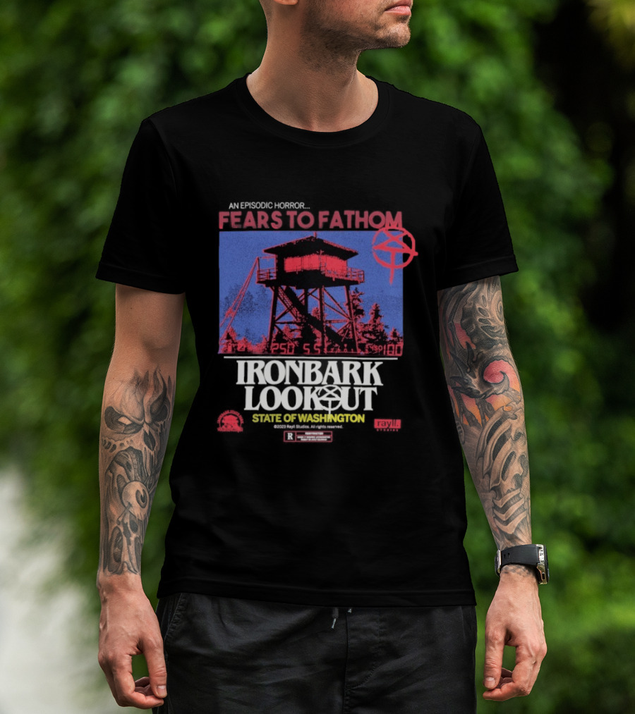 Fears To Fathom Ironbark Lookout State Of Washington Night Episodic Horror T-Shirt