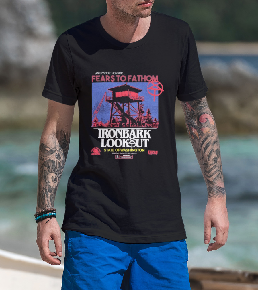 Fears To Fathom Ironbark Lookout State Of Washington Night Episodic Horror T-Shirt