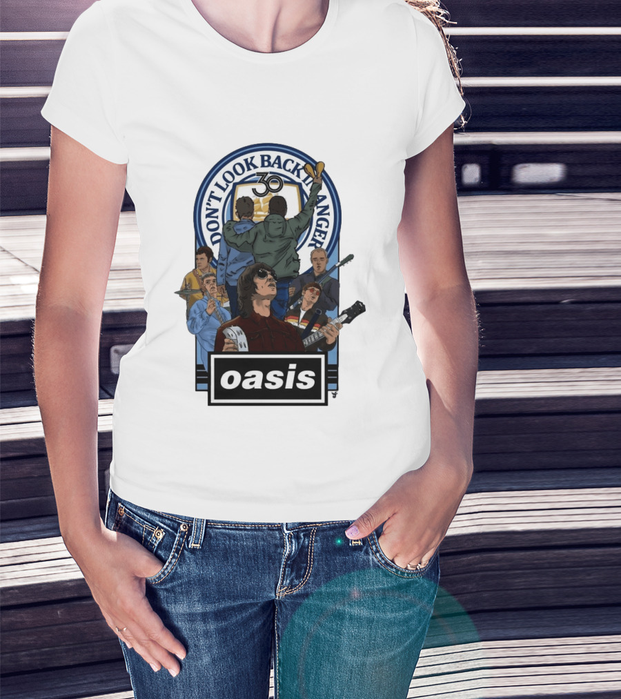 Don't Look Back In Anger Oasis 30th Anniversary Celebration T-Shirt