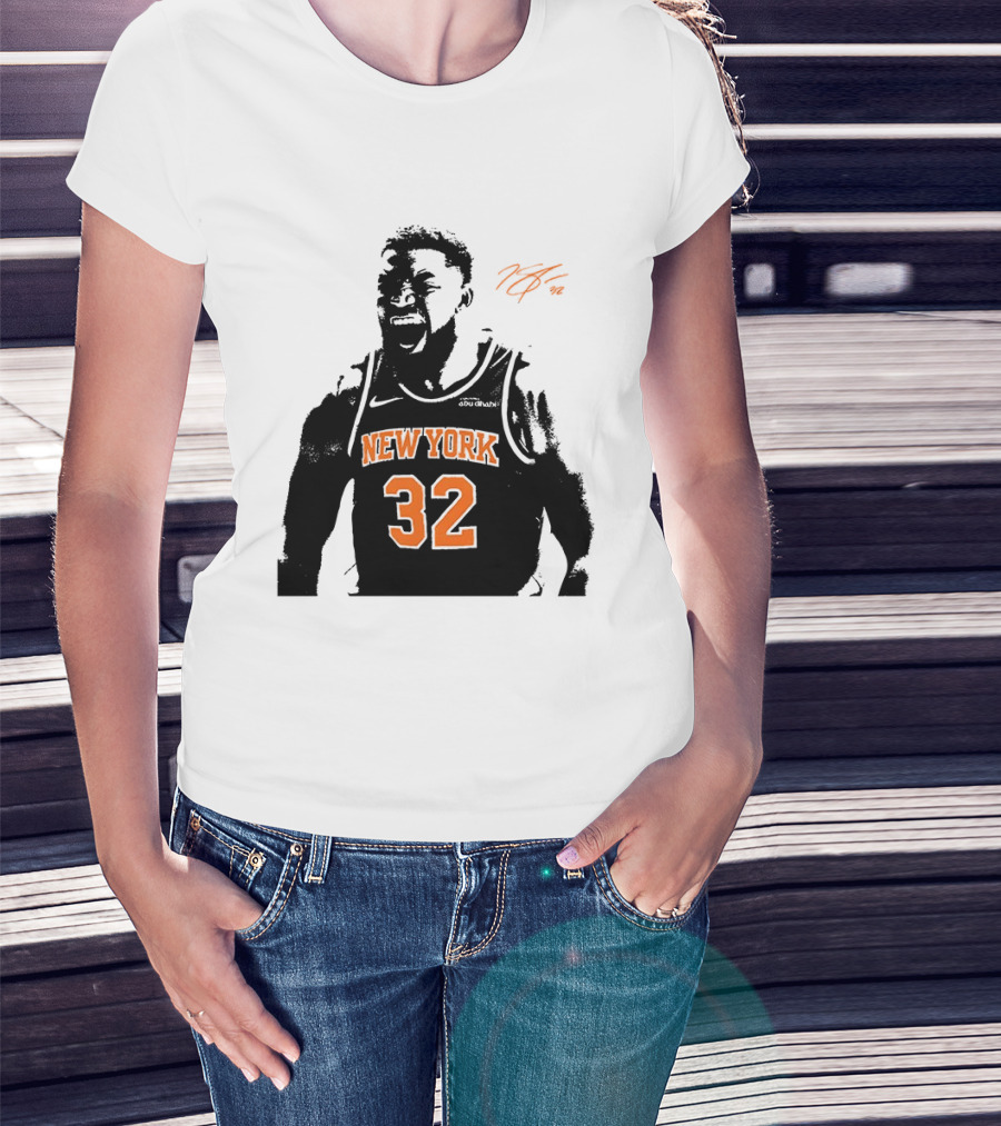 Karl Anthony Towns New York 32 Signature Knicks T-Shirt