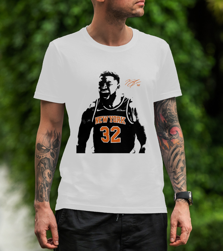 Karl Anthony Towns New York 32 Signature Knicks T-Shirt