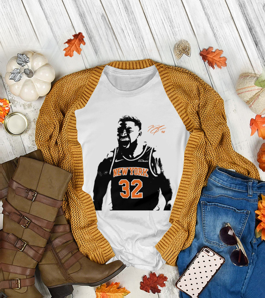 Karl Anthony Towns New York 32 Signature Knicks T-Shirt