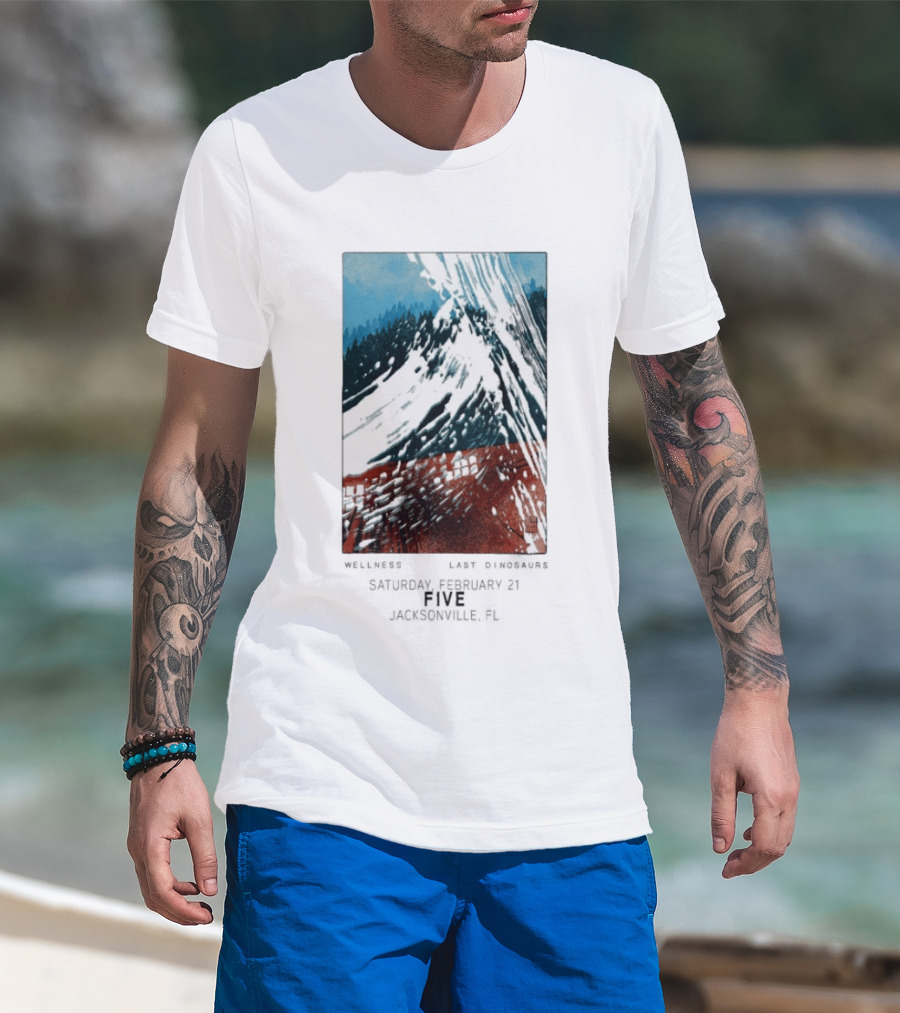 Last Dinosaurs Jacksonville FL Feb 21 2026 Mountain Scene T-Shirt