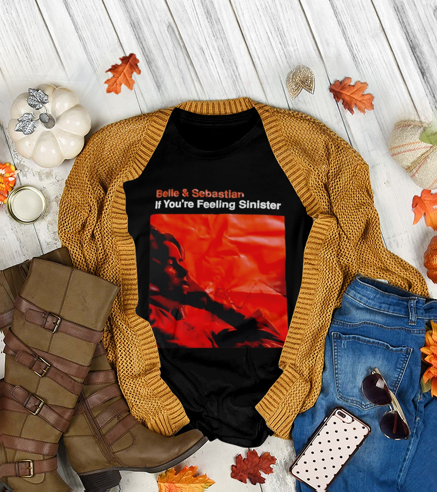 Belle and Sebastian If You're Feeling Sinister Album Art Red T-Shirt