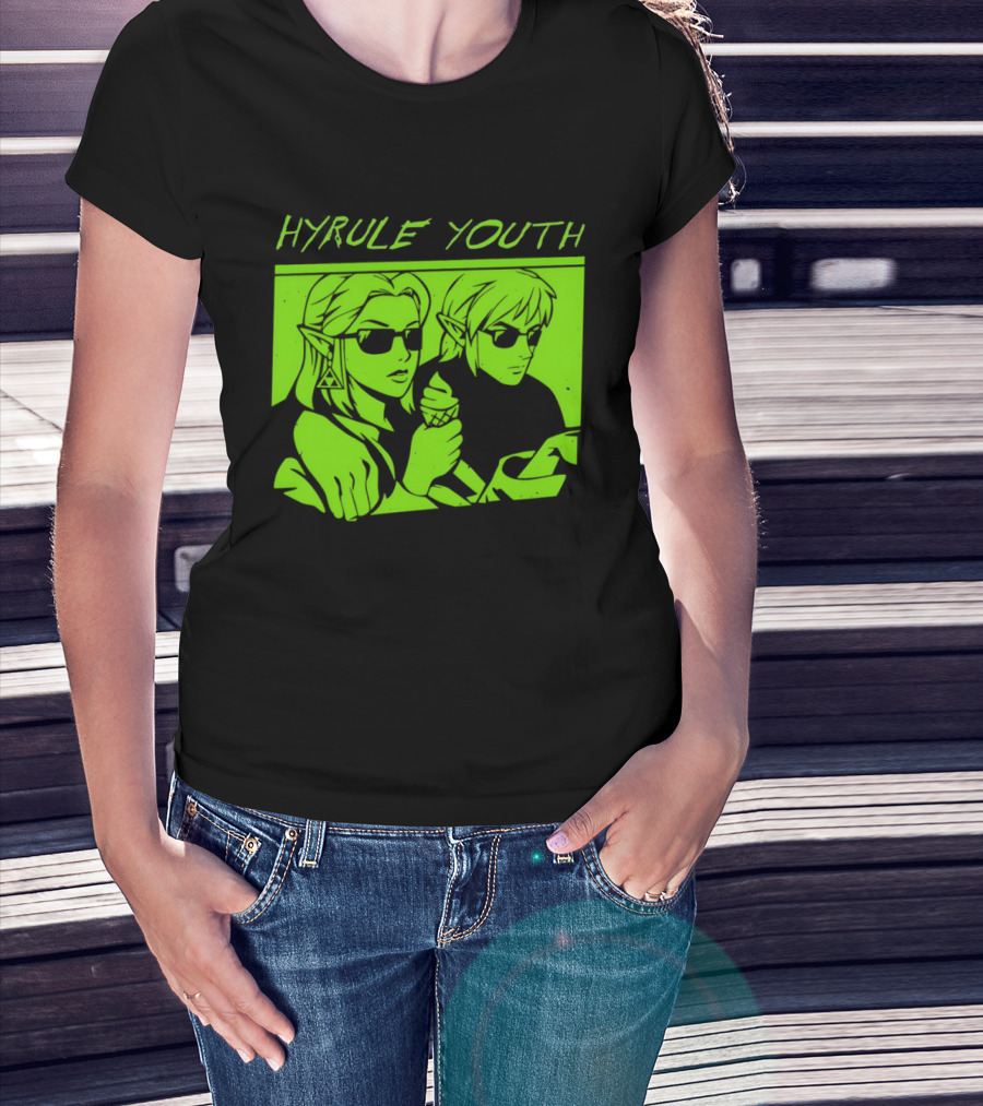 Hyrule Youth The Legend Of Zelda Sunglasses And Ice Cream T-Shirt