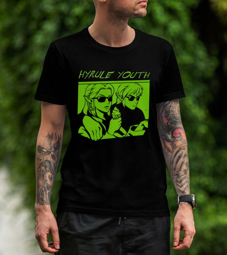 Hyrule Youth The Legend Of Zelda Sunglasses And Ice Cream T-Shirt