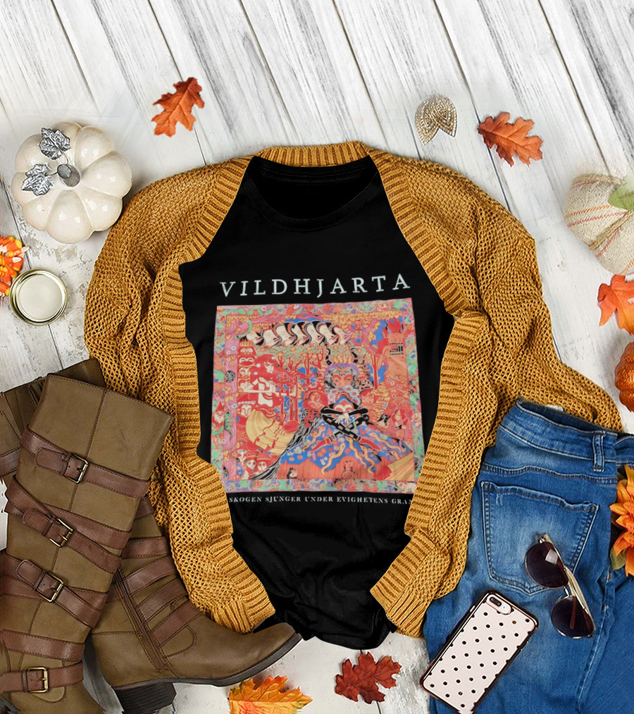 Vildhjarta Där Skogen Sjunger Under Evighetens Granar Psychedelic Fantasy Forest Band T-Shirt