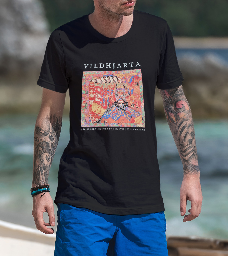 Vildhjarta Där Skogen Sjunger Under Evighetens Granar Psychedelic Fantasy Forest Band T-Shirt
