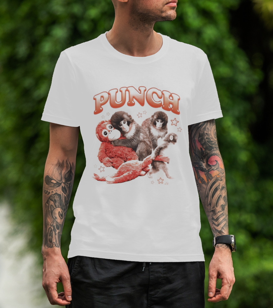 Punch The Monkey With Playful Puppet Friends T-Shirt