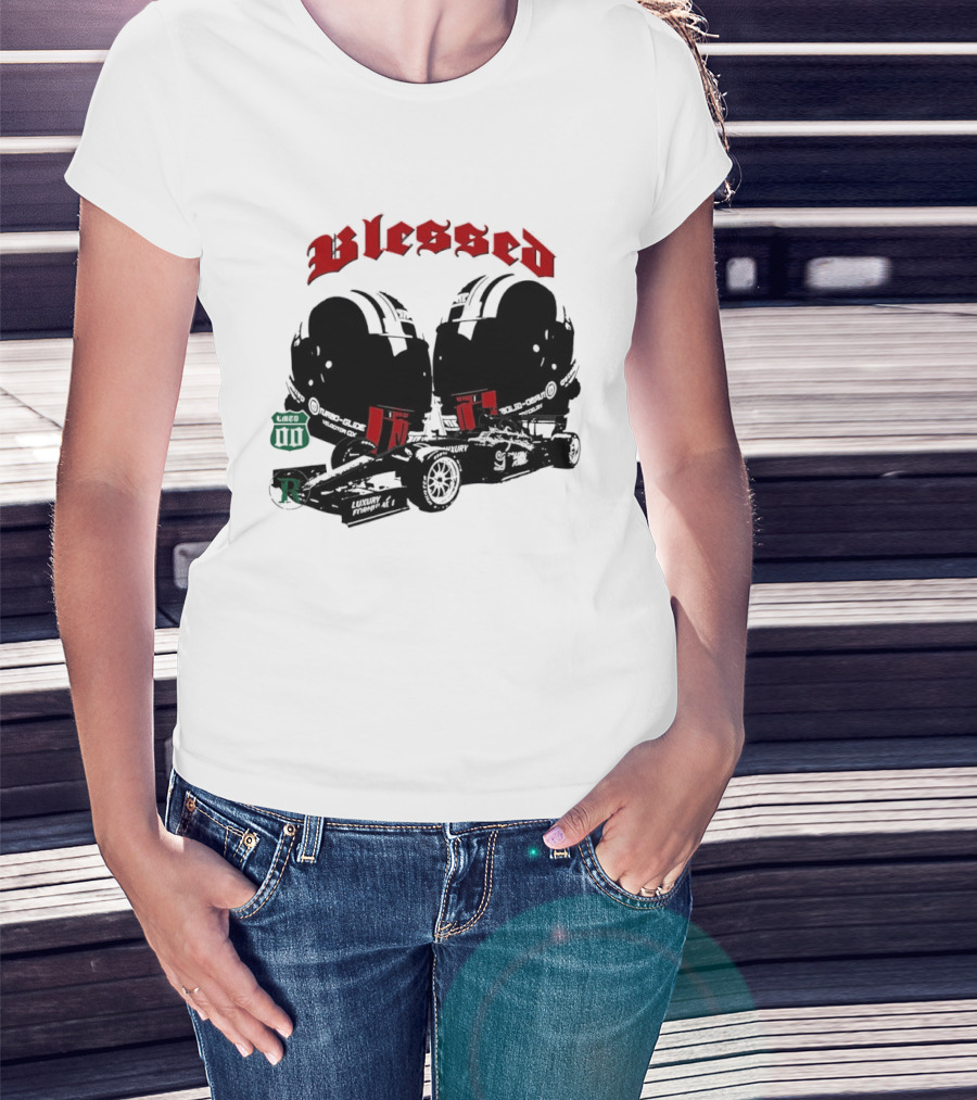 Blessed Formula 1 Racing Vintage Car T-Shirt